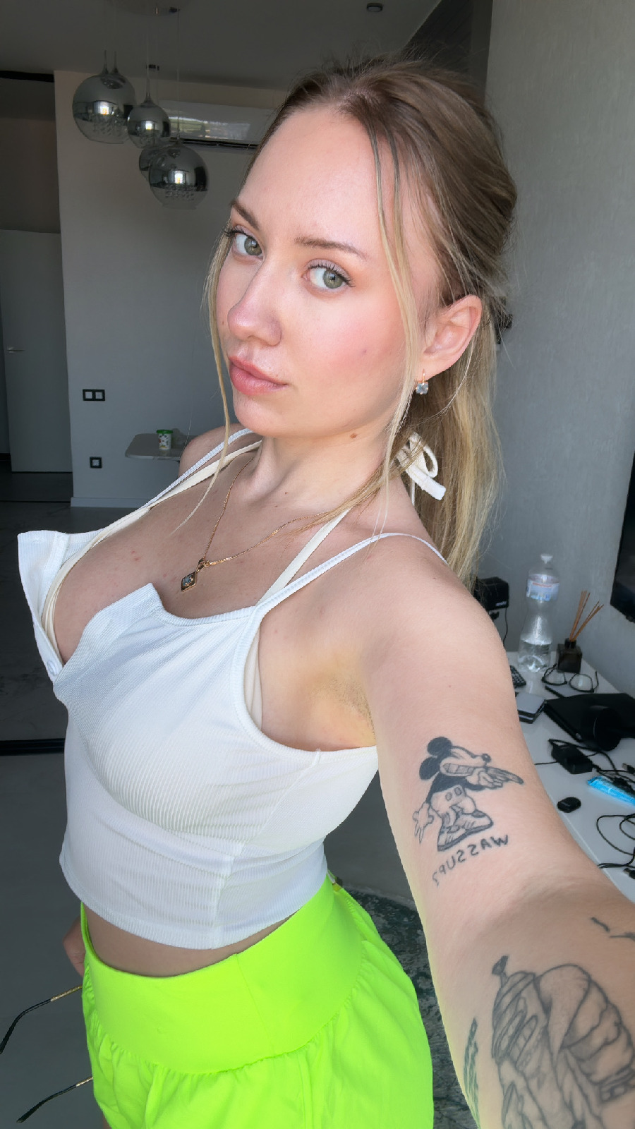 KateV in her underwear in Cypin